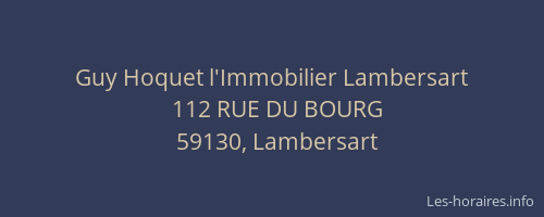 Guy Hoquet l'Immobilier Lambersart
