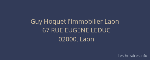 Guy Hoquet l'Immobilier Laon