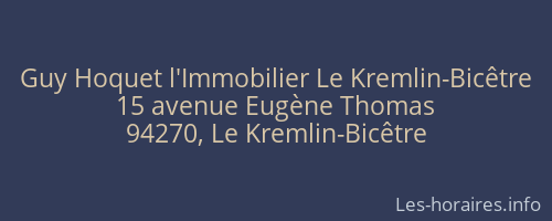 Guy Hoquet l'Immobilier Le Kremlin-Bicêtre