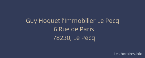 Guy Hoquet l'Immobilier Le Pecq
