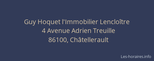 Guy Hoquet l'Immobilier Lencloître