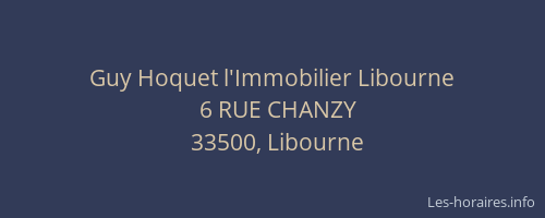Guy Hoquet l'Immobilier Libourne