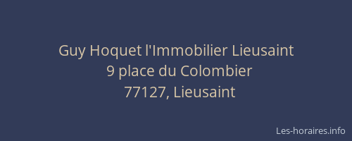 Guy Hoquet l'Immobilier Lieusaint