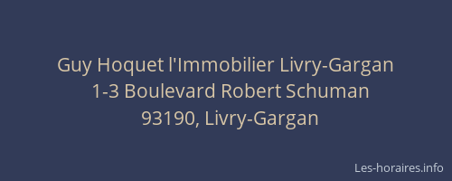 Guy Hoquet l'Immobilier Livry-Gargan