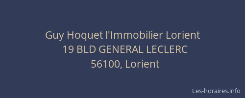 Guy Hoquet l'Immobilier Lorient