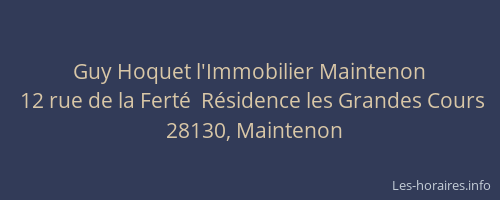 Guy Hoquet l'Immobilier Maintenon