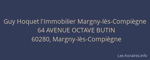 Guy Hoquet l'Immobilier Margny-l&egrave;s-Compi&egrave;gne