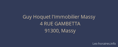 Guy Hoquet l'Immobilier Massy