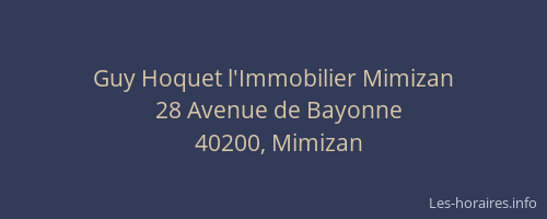 Guy Hoquet l'Immobilier Mimizan