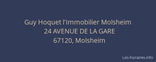 Guy Hoquet l'Immobilier Molsheim