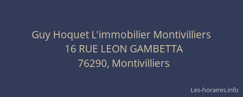 Guy Hoquet L'immobilier Montivilliers