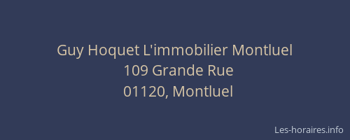Guy Hoquet L'immobilier Montluel
