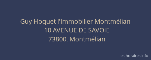 Guy Hoquet l'Immobilier Montm&eacute;lian
