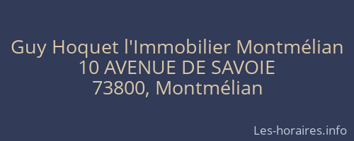 Guy Hoquet l'Immobilier Montmélian