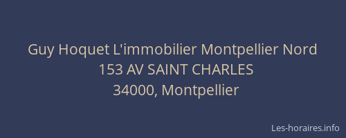 Guy Hoquet L'immobilier Montpellier Nord