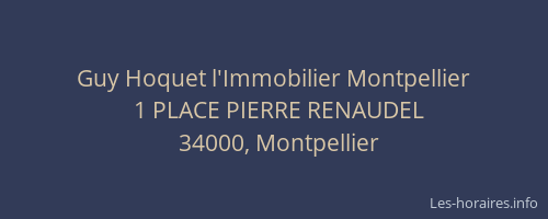 Guy Hoquet l'Immobilier Montpellier