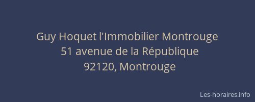 Guy Hoquet l'Immobilier Montrouge