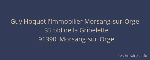 Guy Hoquet l'Immobilier Morsang-sur-Orge