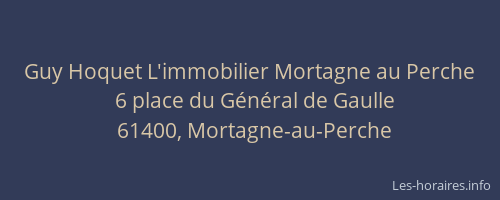 Guy Hoquet L'immobilier Mortagne au Perche