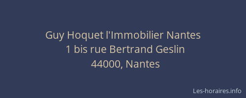 Guy Hoquet l'Immobilier Nantes