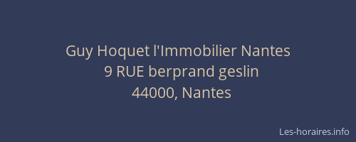 Guy Hoquet l'Immobilier Nantes