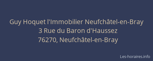 Guy Hoquet l'Immobilier Neufchâtel-en-Bray