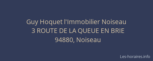 Guy Hoquet l'Immobilier Noiseau