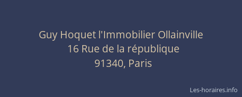 Guy Hoquet l'Immobilier Ollainville
