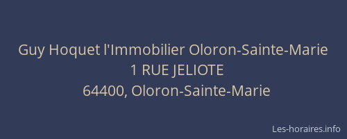 Guy Hoquet l'Immobilier Oloron-Sainte-Marie