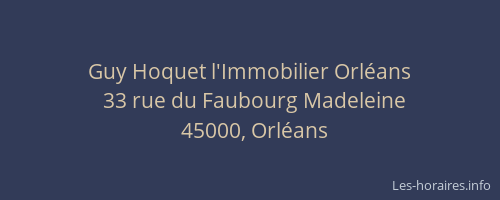 Guy Hoquet l'Immobilier Orléans