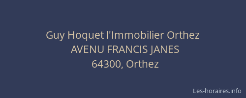 Guy Hoquet l'Immobilier Orthez