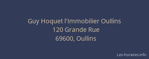 Guy Hoquet l'Immobilier Oullins