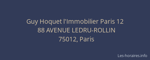 Guy Hoquet l'Immobilier Paris 12