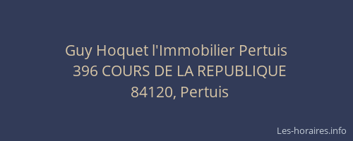 Guy Hoquet l'Immobilier Pertuis