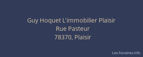Guy Hoquet L'immobilier Plaisir