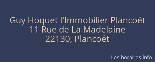 Guy Hoquet l'Immobilier Plancoët