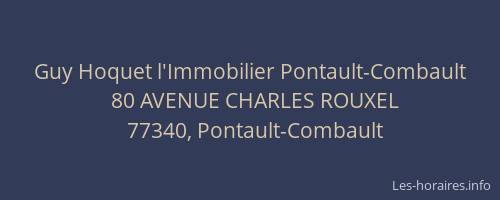 Guy Hoquet l'Immobilier Pontault-Combault