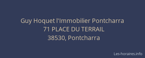 Guy Hoquet l'Immobilier Pontcharra