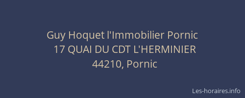 Guy Hoquet l'Immobilier Pornic