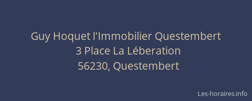 Guy Hoquet l'Immobilier Questembert