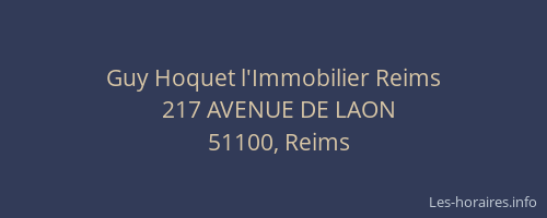 Guy Hoquet l'Immobilier Reims