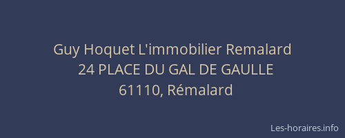Guy Hoquet L'immobilier Remalard