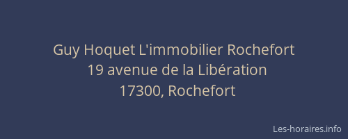 Guy Hoquet L'immobilier Rochefort