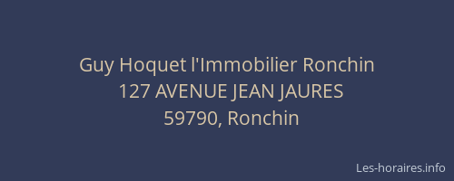 Guy Hoquet l'Immobilier Ronchin