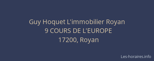 Guy Hoquet L'immobilier Royan