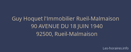 Guy Hoquet l'Immobilier Rueil-Malmaison