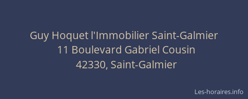 Guy Hoquet l'Immobilier Saint-Galmier