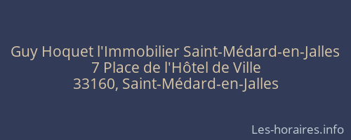 Guy Hoquet l'Immobilier Saint-Médard-en-Jalles
