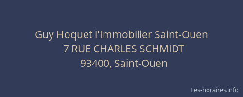 Guy Hoquet l'Immobilier Saint-Ouen