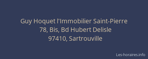 Guy Hoquet l'Immobilier Saint-Pierre